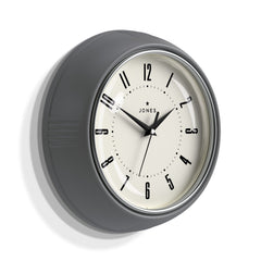 Jones Ketchup wall clock in grey 24cm