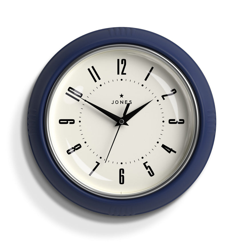 Jones Ketchup wall clock in blue 24cm