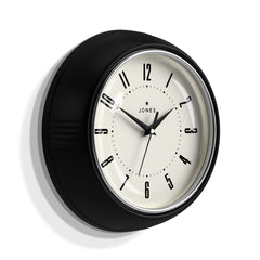 Jones Ketchup wall clock in black 24cm