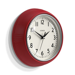 Jones Ketchup wall clock in red 24cm