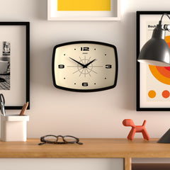 Jones Movie wall clock in black 25cm