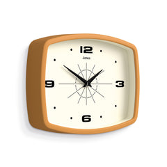 Jones Movie wall clock in mustard yellow 25cm