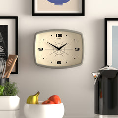 Jones Movie wall clock in grey 25cm