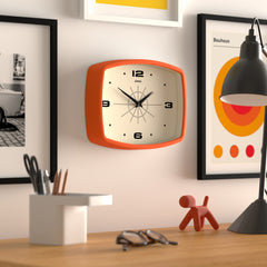 Jones Movie wall clock in orange 25cm