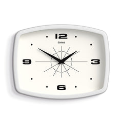 Jones Movie wall clock in white 25cm