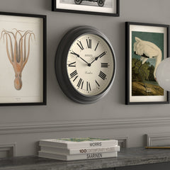 Jones Supper Club wall clock in dark grey 40cm