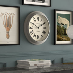 Jones Supper Club wall clock in grey 40cm