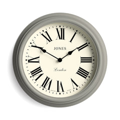 Jones Venetian wall clock in grey 30cm