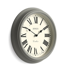 Jones Venetian wall clock in grey 30cm