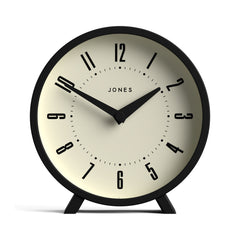 Jones Venus mantel clock in black